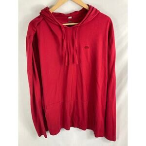 Lacoste Men's Devanlay Red Lightweight Hoodie Size 9 / 4XL
